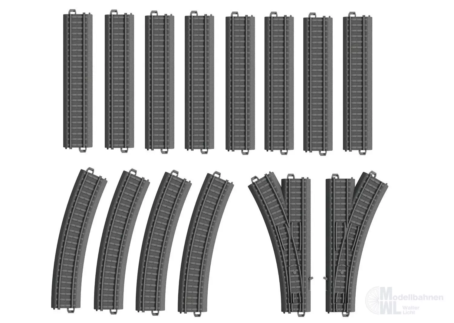 Märklin 23400 - Kunstoffgleis-Ergänzungspackung H0/MyWorld