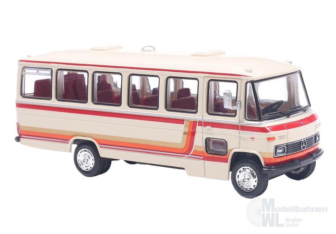 Brekina 36751 - Mercedes-Benz O 309 in beige/orange H0 1:87