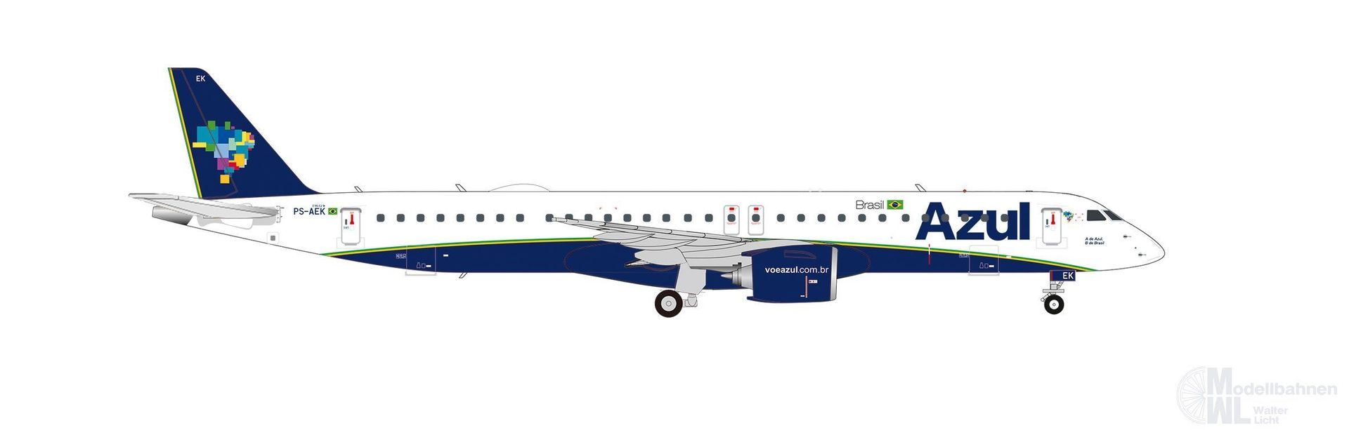 Herpa 574068 - Embraer E195-E2 Azul 1:200