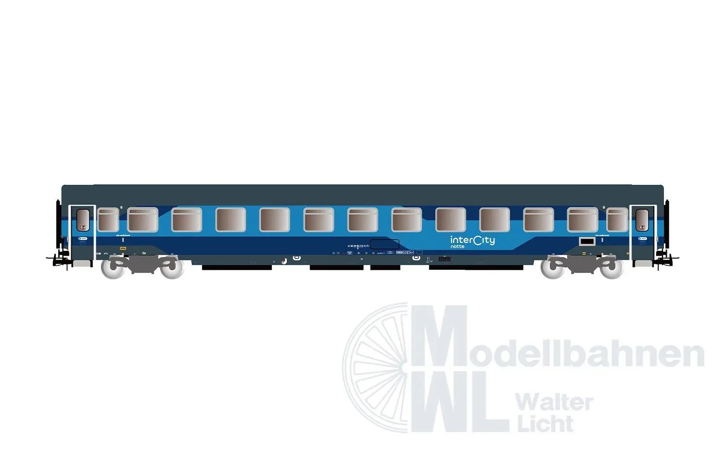 Rivarossi 4408 - Personenwagen Set FS Ep.VI 2.tlg. Intercity Notte H0/GL