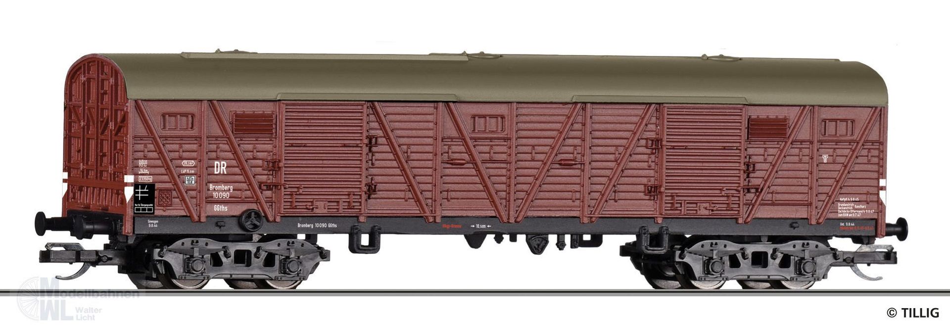 Tillig 15117 - Güterwagen ged. DRG Ep.II GGths TT 1:120