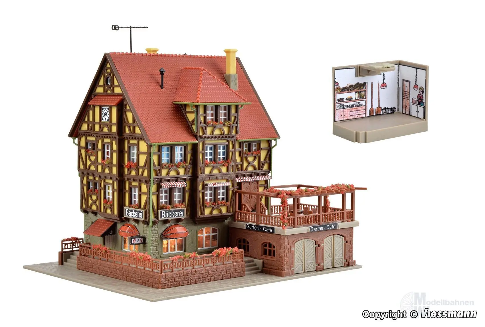 Vollmer 47688 - Bäckerei mit Gartencafé In N 1:160