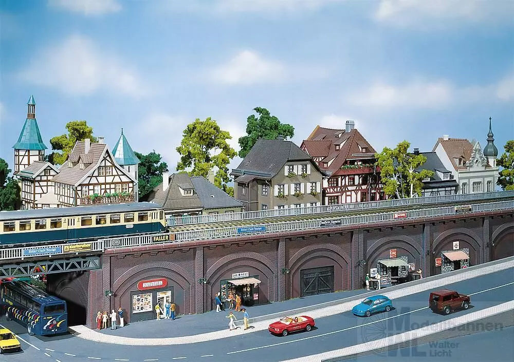 Faller 272577 - Arkaden Mit Geschäften N 1:160