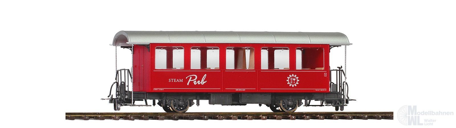 Bemo 3239587 - Personenwagen DFB Ep.VI WR-2 2027 Steam Pub H0m