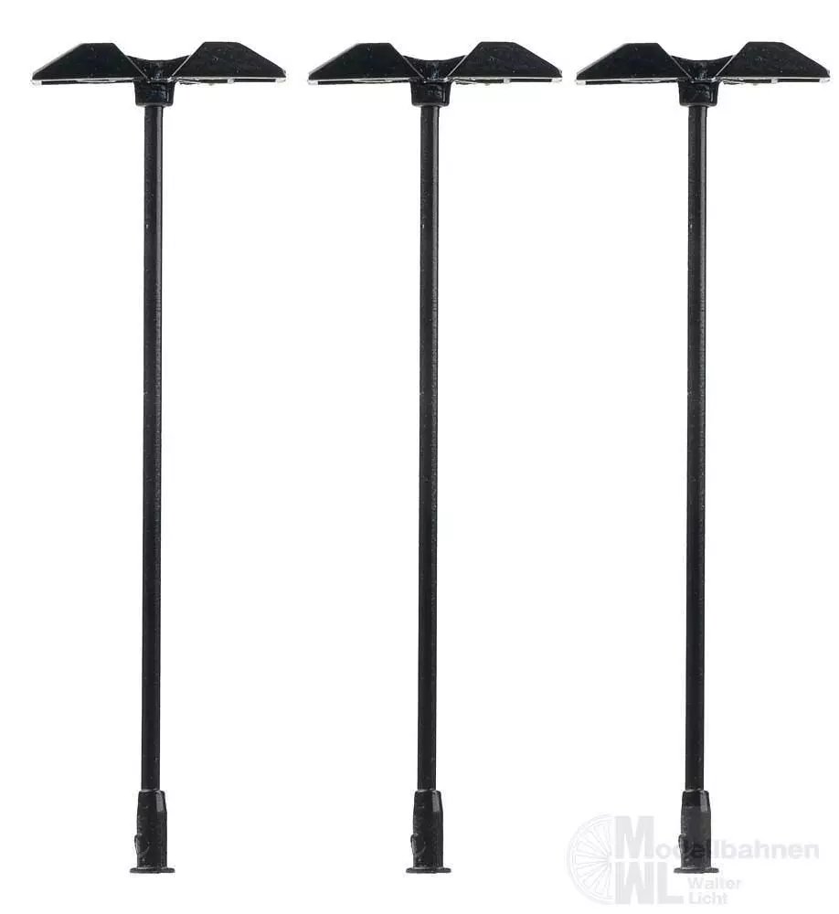 Faller 272132 - LED-Trapezleuchte zweiflammig 3 Stück N 1:160