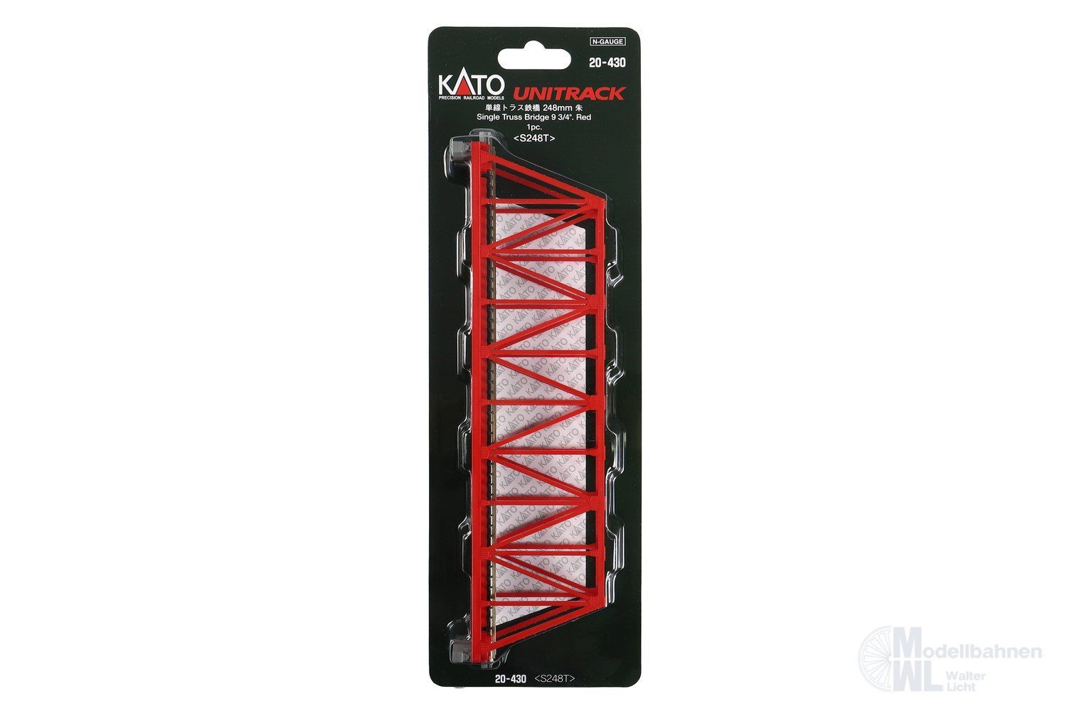 Kato 20-430 - Kastenbrücke gerade 248mm Rot N 1:160 Kato 20-430 - Kastenbrücke gerade 248mm Rot N 1:160
