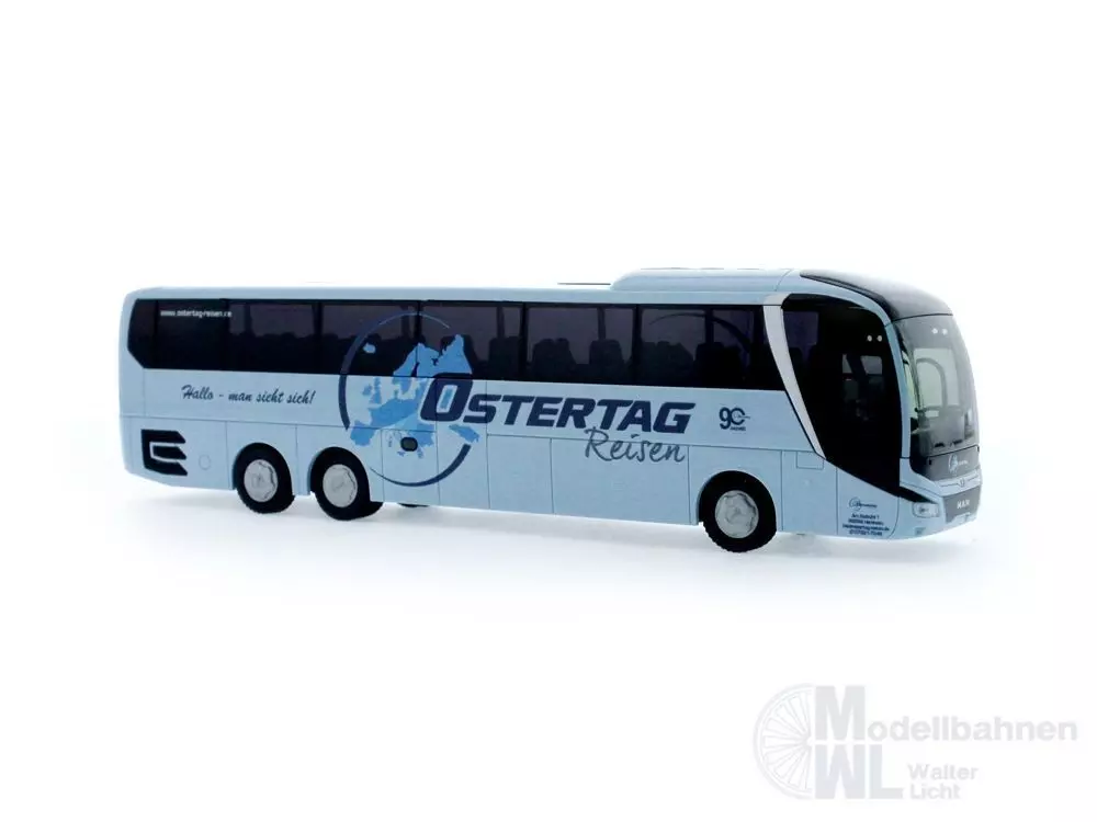 Rietze 74818 - MAN Lion´s Coach L´17 Ostertag Reisen Nattheim H0 1:87