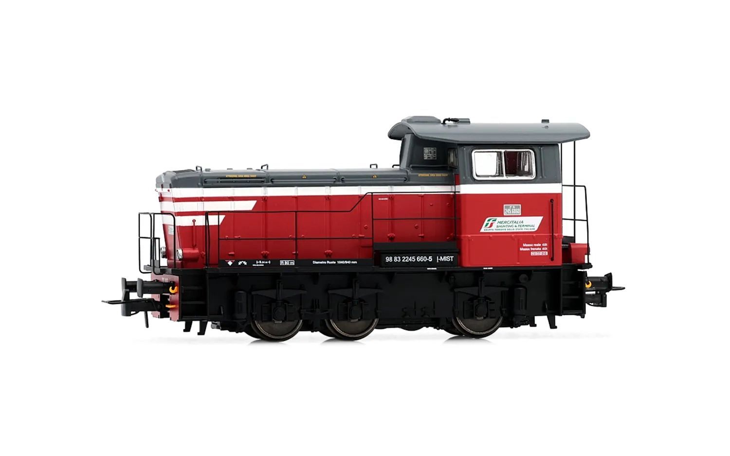 Rivarossi 2932 - Diesellok D 245 Mecitalia Shunting & Terminal Ep.VI H0/GL
