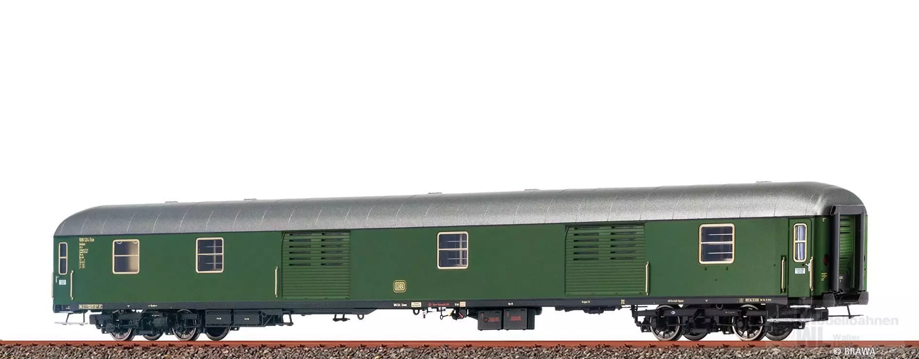 Brawa 58127 - Gepäckwagen DB Ep.III Pw4ümg-60 H0/WS Basic+ LED