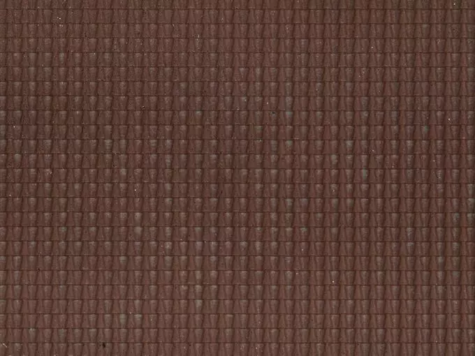 Noch 60351 - 3D-Strukturfolie Dachpfanne dunkelrot, 28 x 10 cm H0 1:87