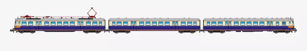 Jägerndorfer Modellbahn 73042 - Triebzug Rh 4030 ÖBB Ep.III 3.tlg. N 1:160 Sound