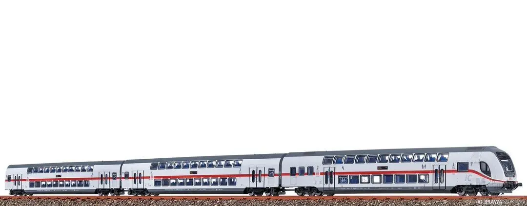 Brawa 64536 - TWINDEXX VARIO® IC2-Doppelstock-Wagenset DB Ep.VI 3.tlg. Konstanz N 1:160