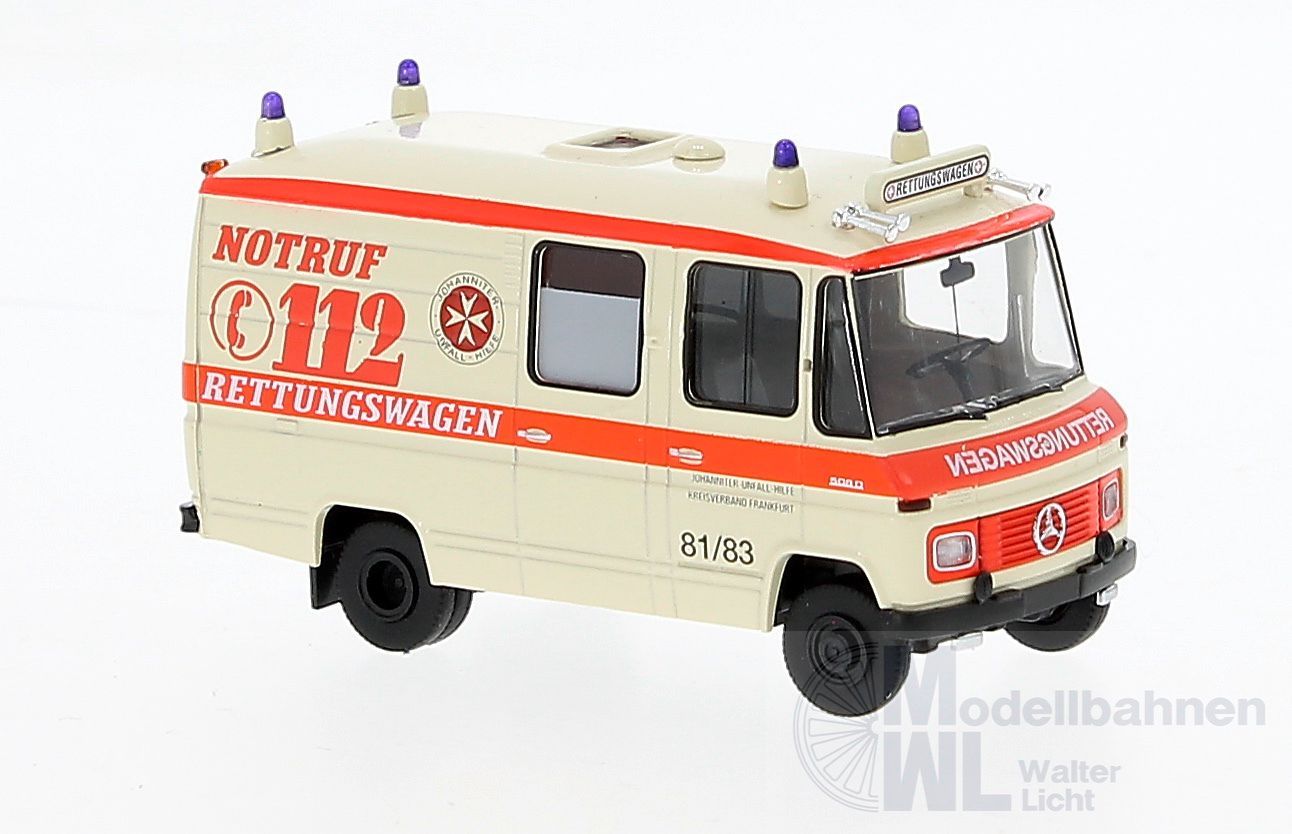 Brekina 36946 - Mercedes-Benz L508 RTW Johanniter Frankfurt H0 1:87