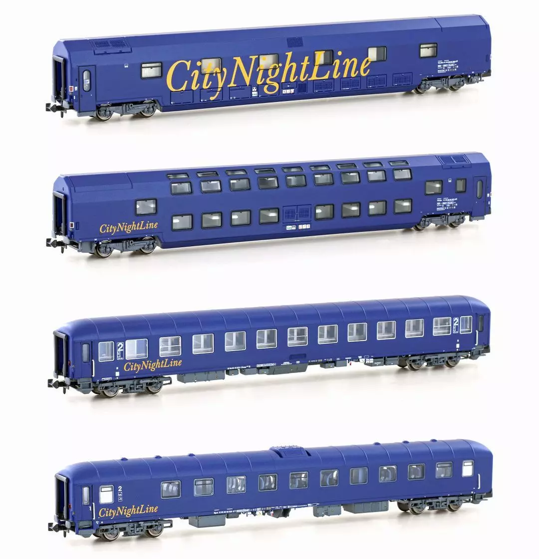 LS Models 97002N - Nachtzugwagen Set CNL Ep.V 4.tlg. Set 1 N 1:160
