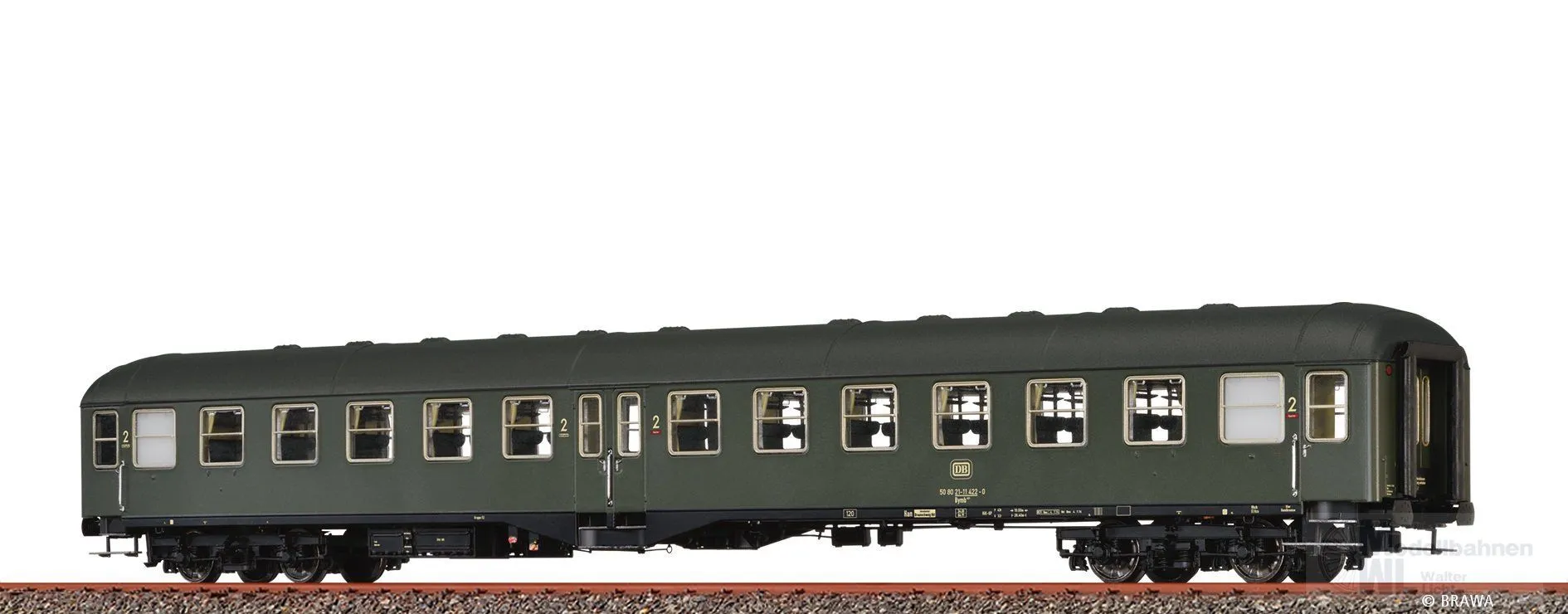 Brawa 58049 - Personenwagen DB Ep.IV Bymb421 H0/GL