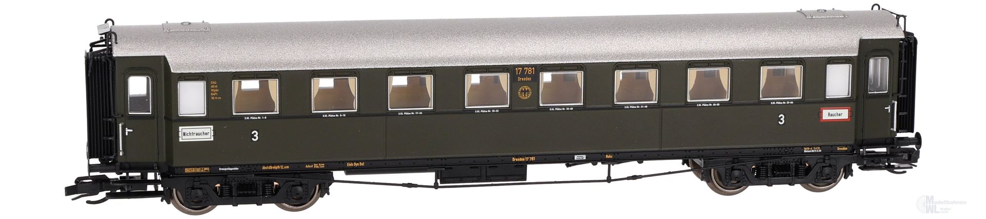 Saxonia Modellbau 120180-2 - Personenwagen DRG Ep.II C4Ü Sa 07 Beleuchtung TT 1:120