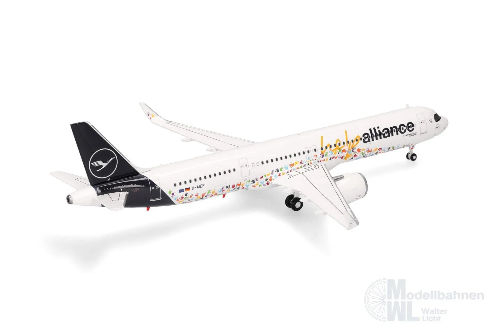 Herpa 573900 - Airbus A321neo Lufthansa HelpAlliance 1:200