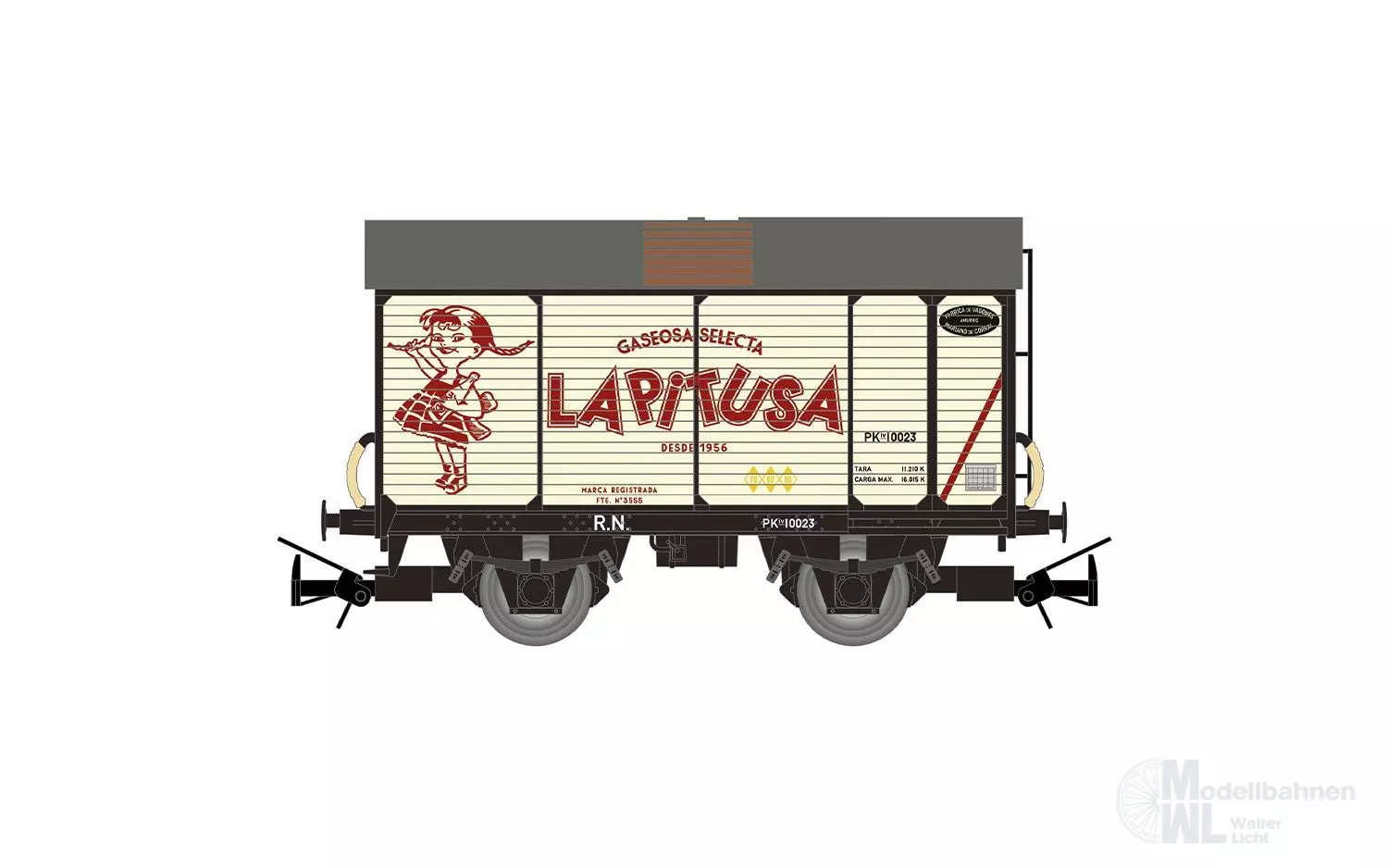 Electrotren 6104 - Güterwagen ged. R.N. Ep.III La Pitusa H0/GL