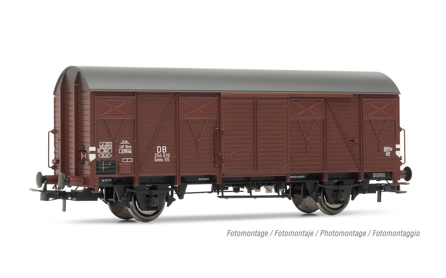 Rivarossi 6503 - Güterwagen gedeckt DB Ep.III H0/GL