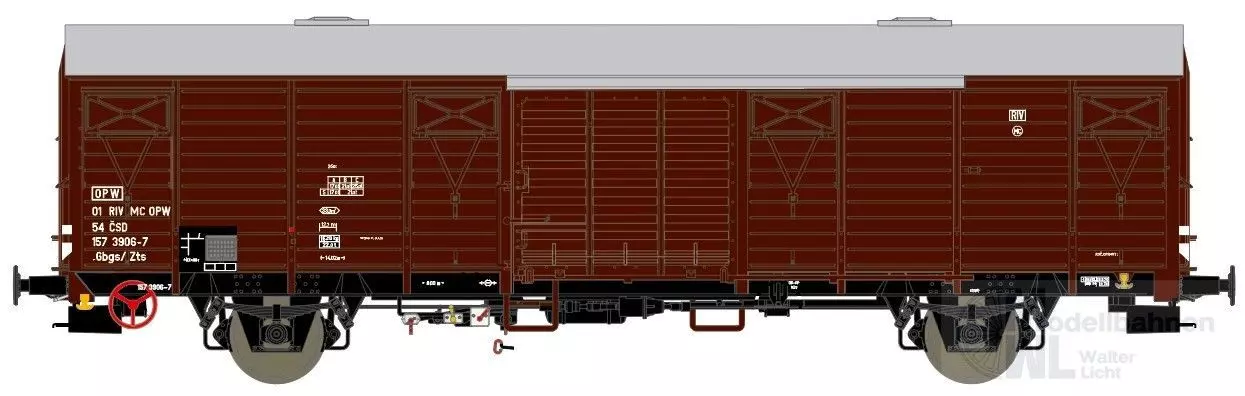 Exact Train 23040 - Güterwagen Set CSD Ep.IV 2.tlg. Gbgs/Zts Güterwagen H0/GL