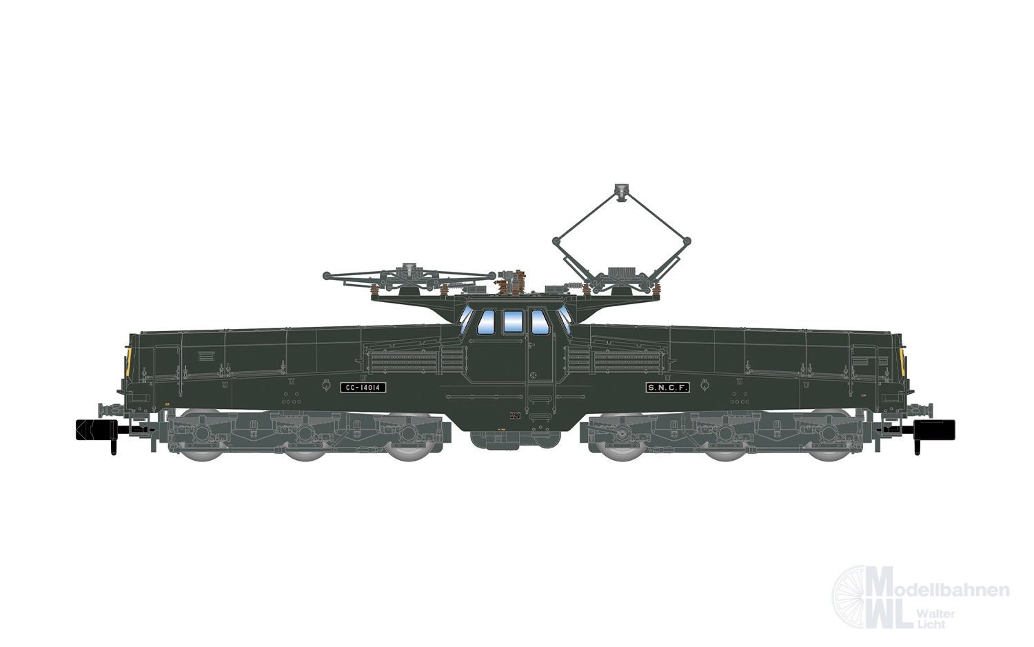 Arnold 2584 - E-Lok CC 14014 SNCF Ep.IV grün/gelb N 1:160