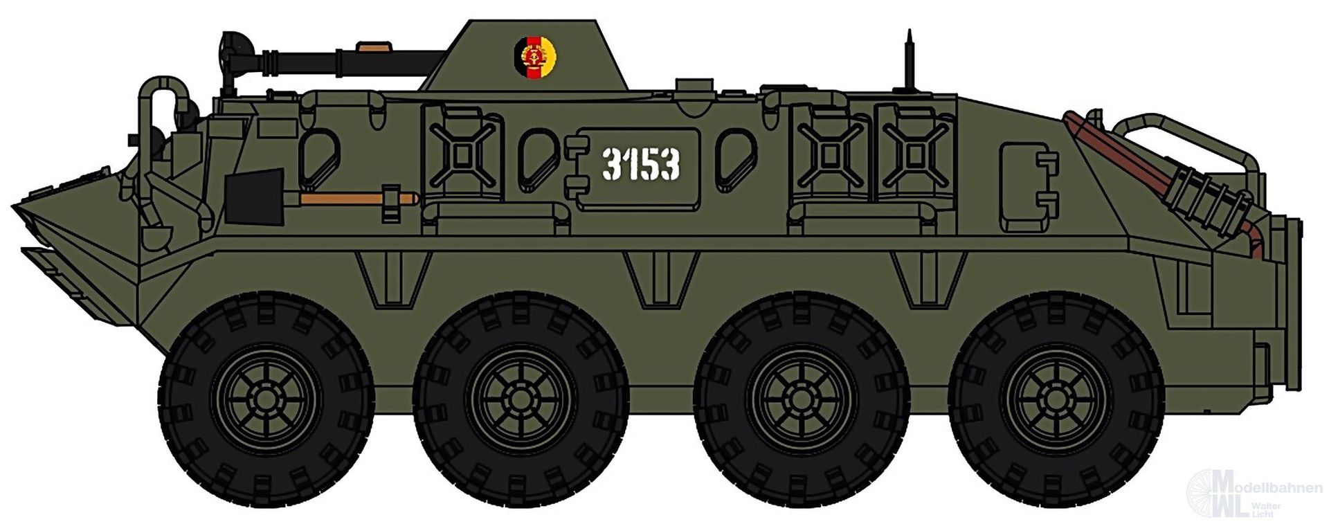 NPE NA88273 - Schützenpanzer SPW 60 PB NVA 1:87