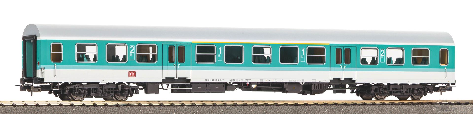 Piko 28007 - Mitteleinstiegswagen DB Ep.V 1/2.Kl. Mintgrün H0/GL