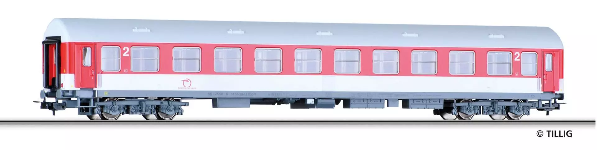 Tillig 74984 - Personenwagen ZSSK Ep.VI 2.Kl. Typ Y/B70 H0/GL