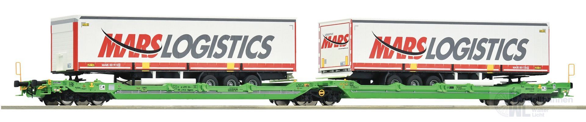 Roco 6600005 - Doppeltragwagen CFL Cargo Ep.VI Sdggmrs T3000e H0/GL