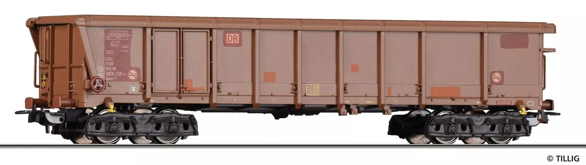 Tillig 77033 - Rolldachwagen DB Ep.VI Tamns 893 H0/GL