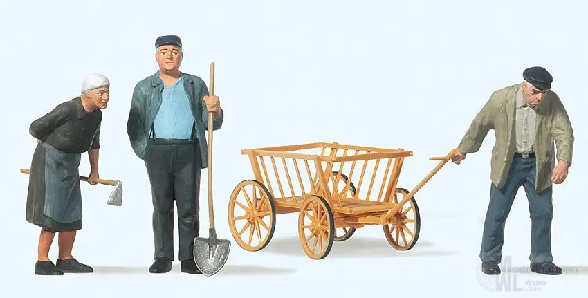 Preiser 63078 - Landbevölkerung. Handwagen Spur 1