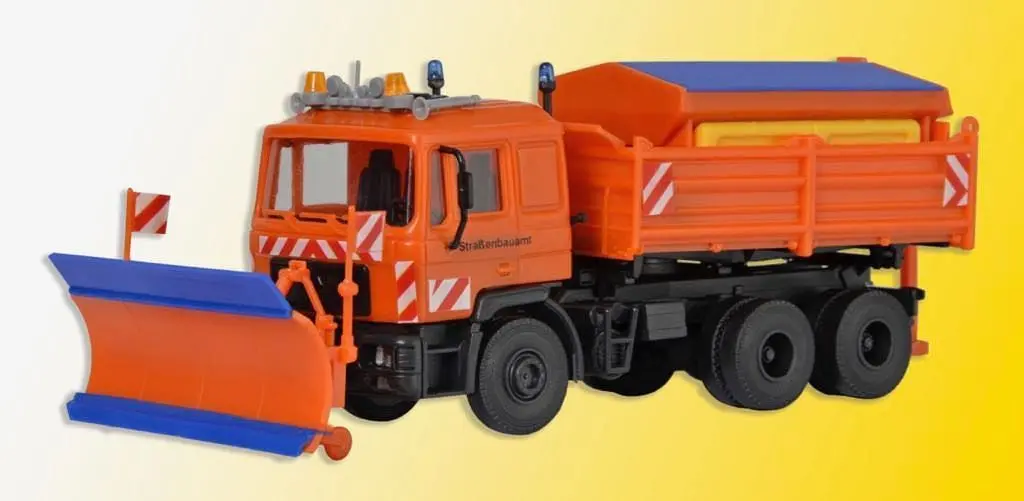 Kibri 15219 - MAN Autobahnräumfahrzeug mit Seitenpflug H0 1:87