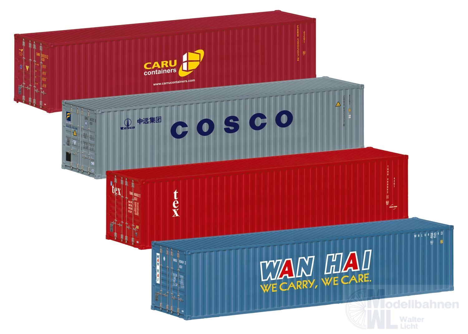 Märklin 76552 - Container Set 40ft. 4 Stück H0/WS
