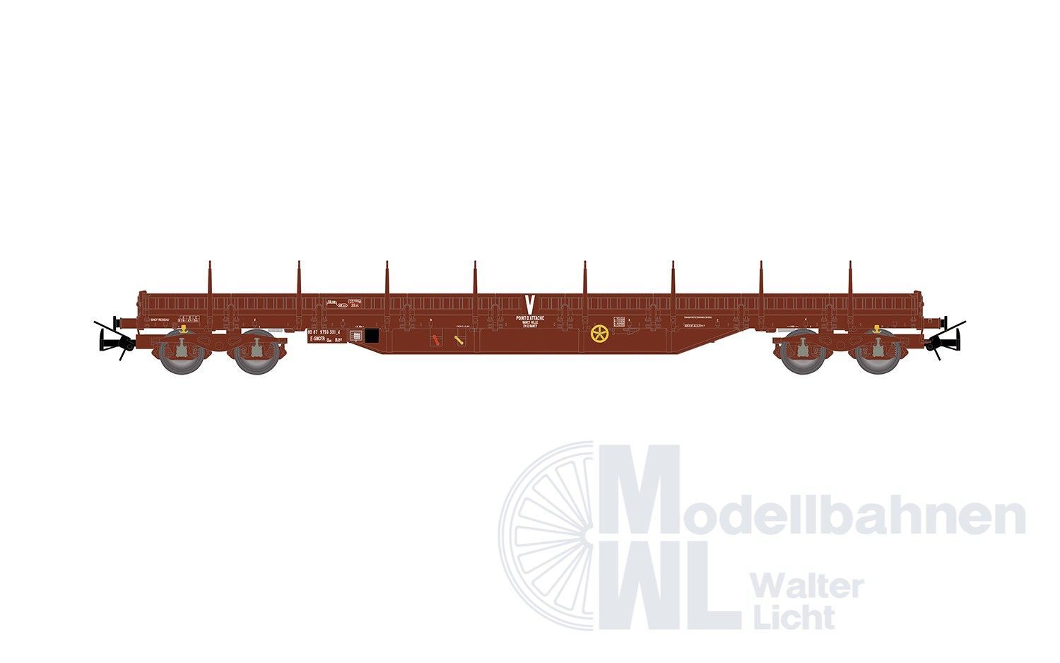 Jouef 6309 - Flachwagen SNCF Ep.VI Typ Aus (es Res) H0/GL