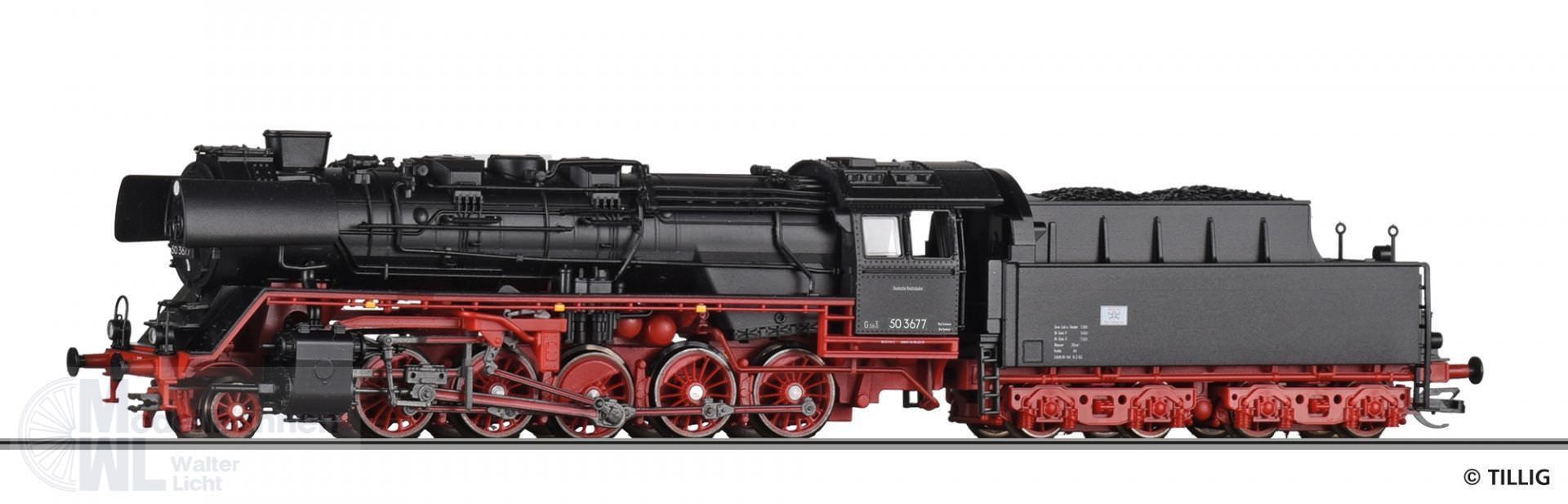 Tillig 04292 - Dampflok BR 50.35 DR Ep.III TT 1:120