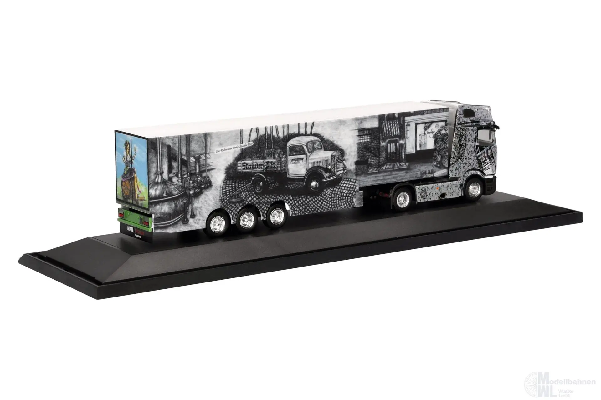 Herpa 122375 - Mercedes-Benz Actros L ProCab Gigaspace Kühlkoffer-Sattelzug H0 1:87