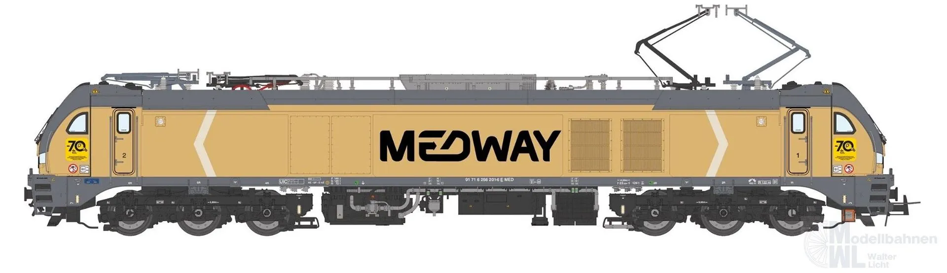 Sudexpress N2562010 - E-Lok BR 256 201-6 MEDWAY Ep.VI N 1:160 Sound