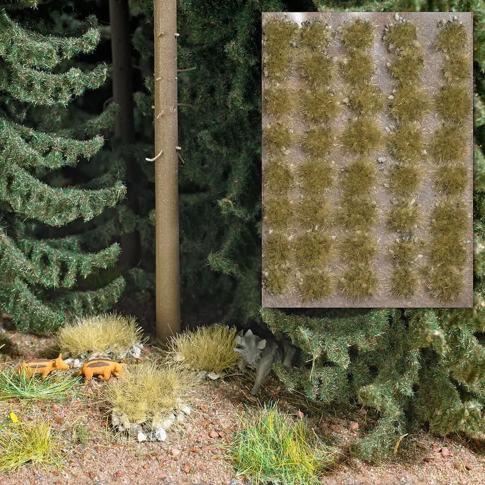 Busch 3554 - Grasbüschel mit Steinen Herbst H0 1:87