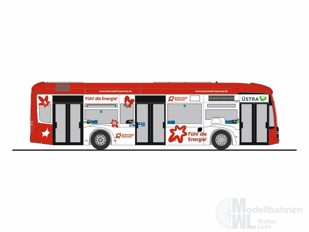 Rietze 75597 - Mercedes-Benz eCitaro üstra - Kulturstadt Hannover H0 1:87