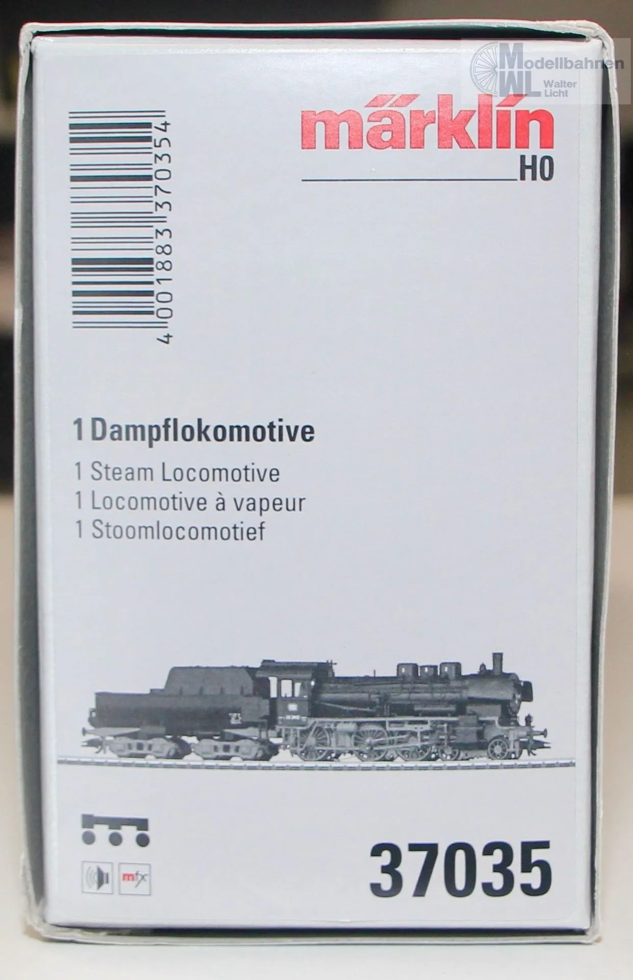 Märklin 37035 - MÄRKLIN - Dampflok BR 38.10-40 DB Ep.III H0/WS Sound mfx
