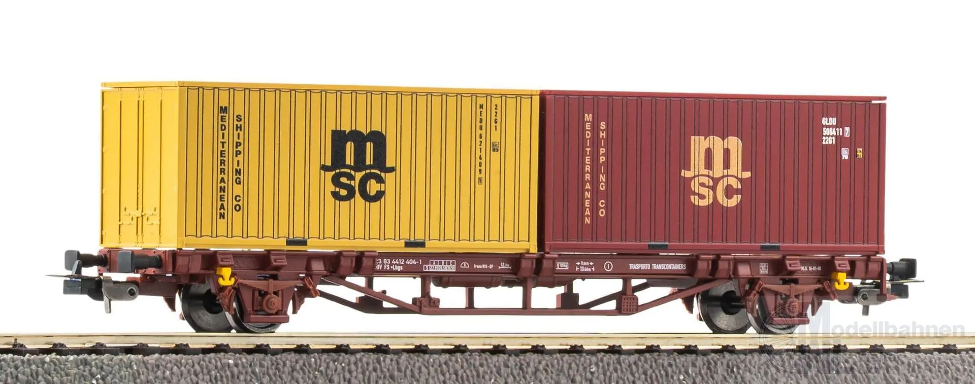 Piko 27750 - Containertragwagen FS Ep.V MSC 2 x 20ft H0/GL