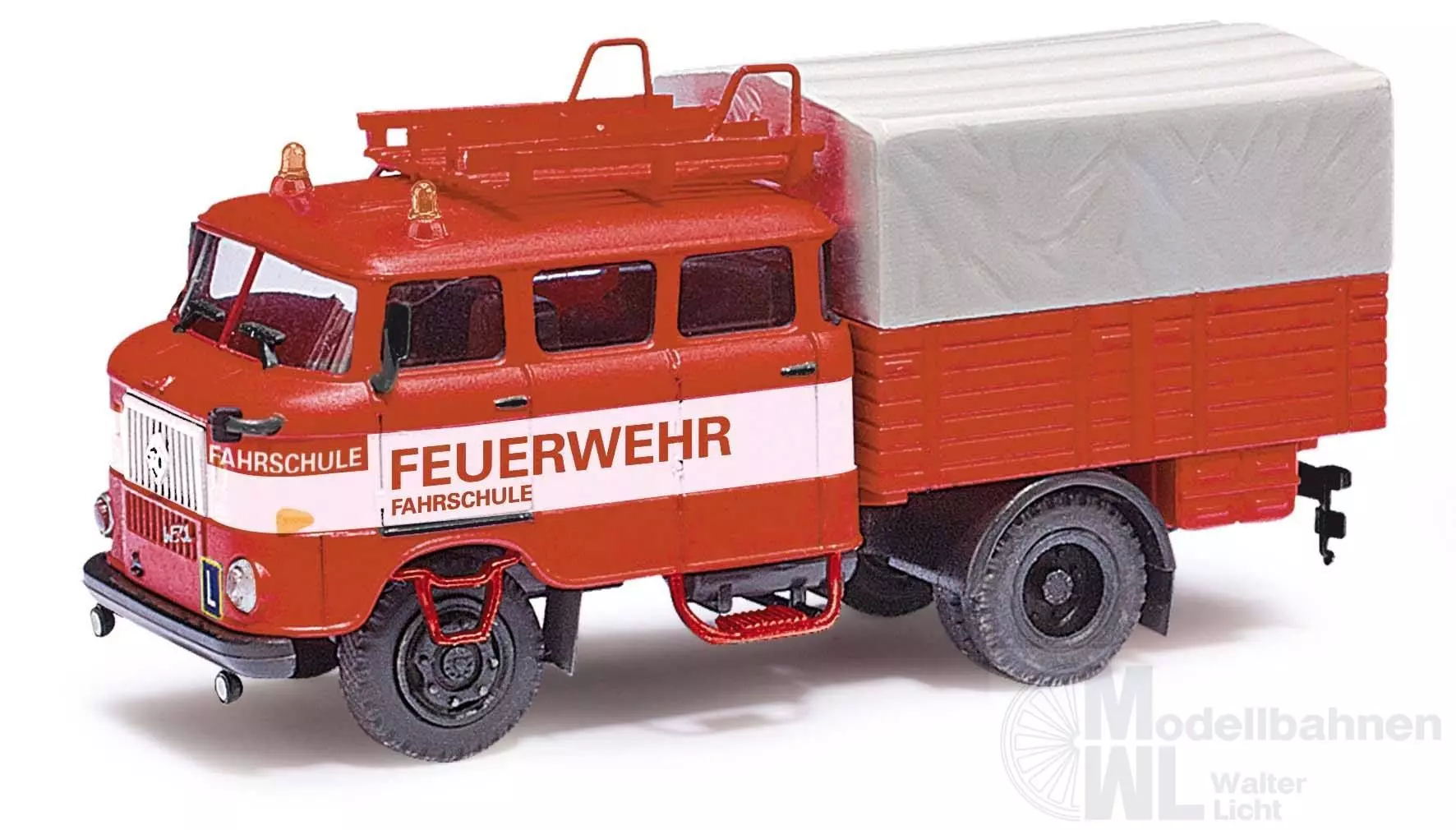 Busch 95194 - IFA W50 L RTGW Feuerwehr Friedrichshagen Fahrschule H0 1:87