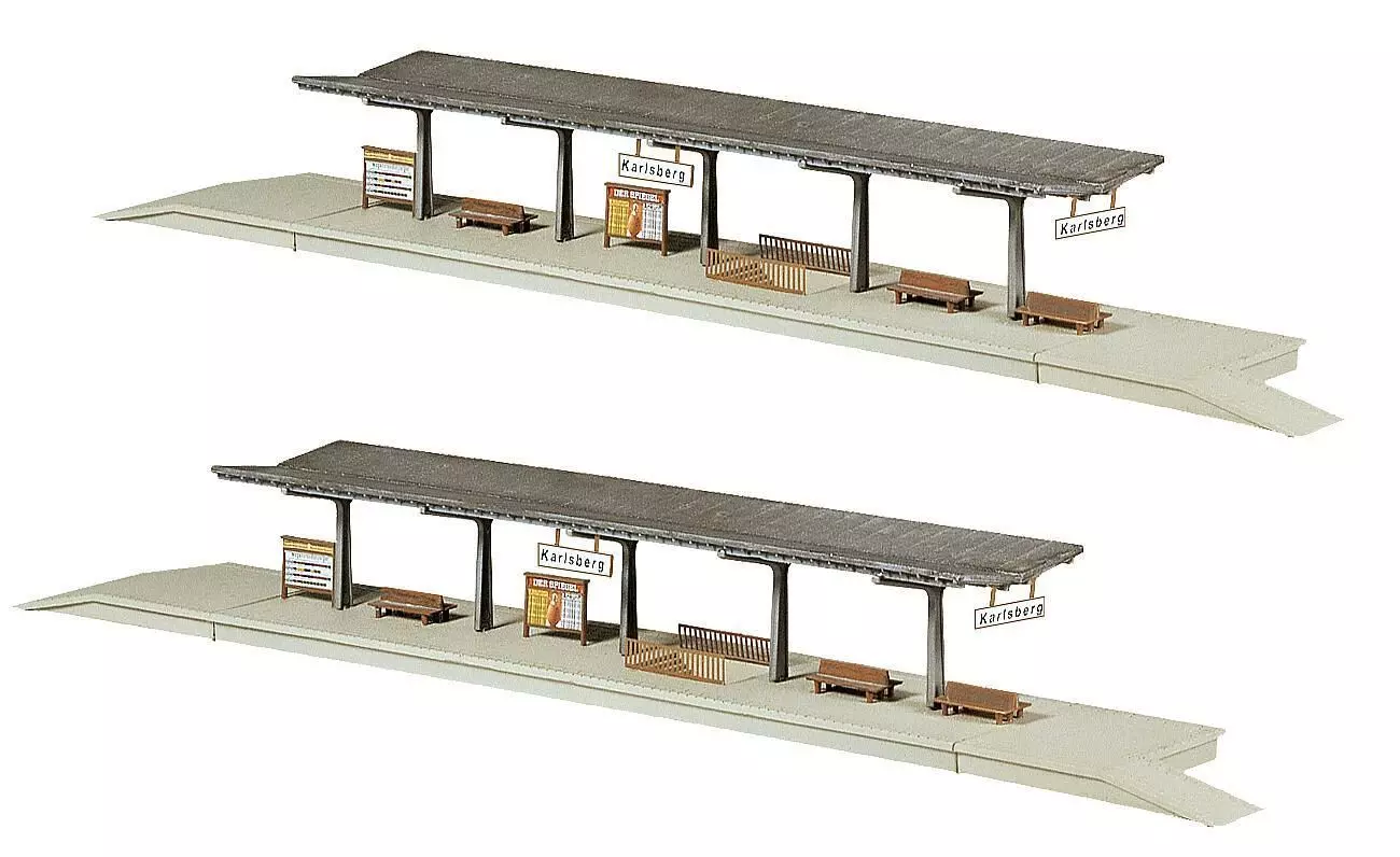 Faller 222126 - 2 Bahnsteige N 1:160