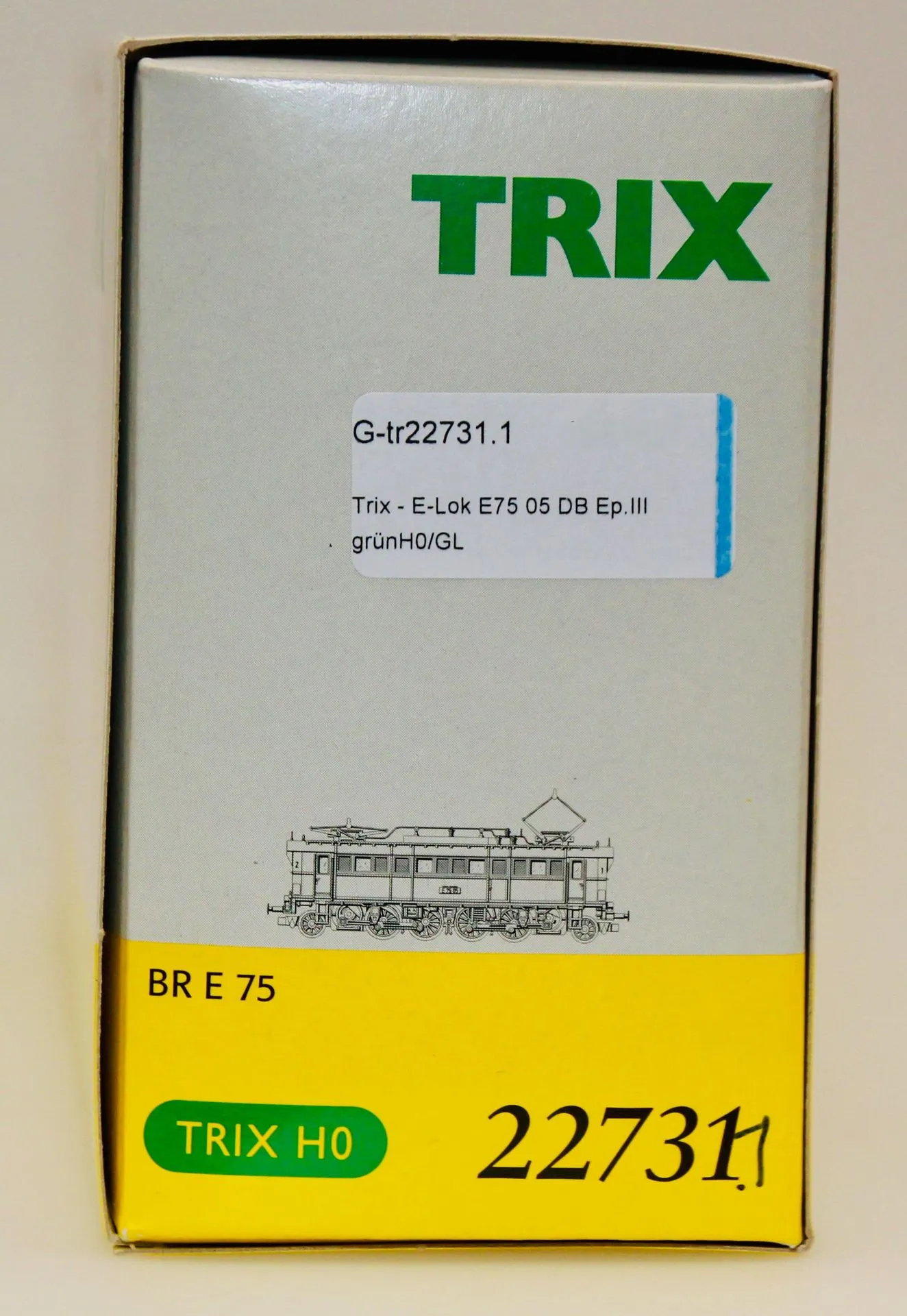 Trix 22731 - Trix - E-Lok E75 05 DB Ep.III grünH0/GL