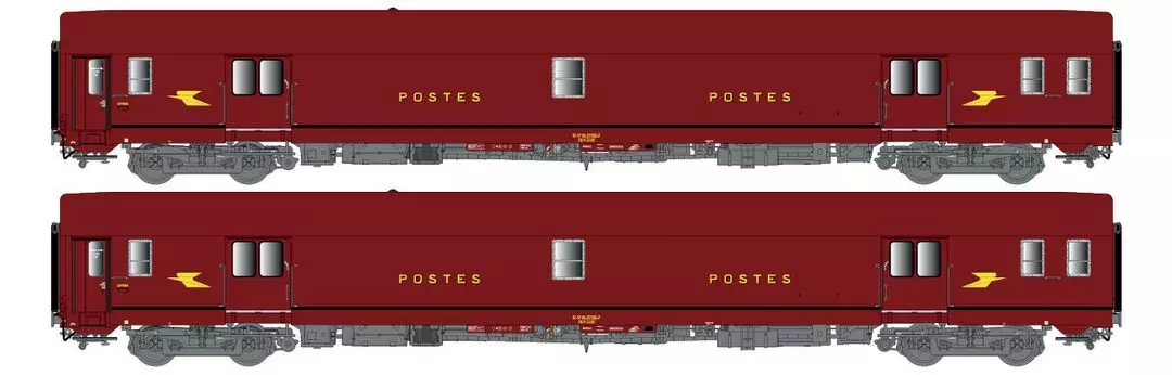 LS Models 40444 - Postwagen Set SNCF Ep.IV PA UIC bordeaux H0/GL