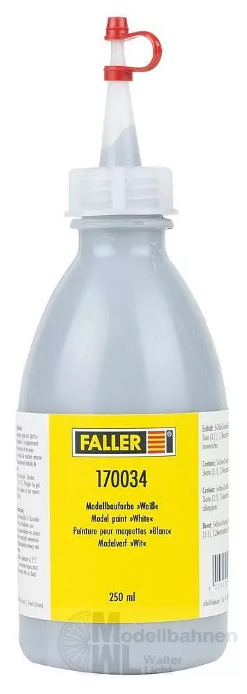 Faller 170034 - Modellbaufarbe weiß 250 ml