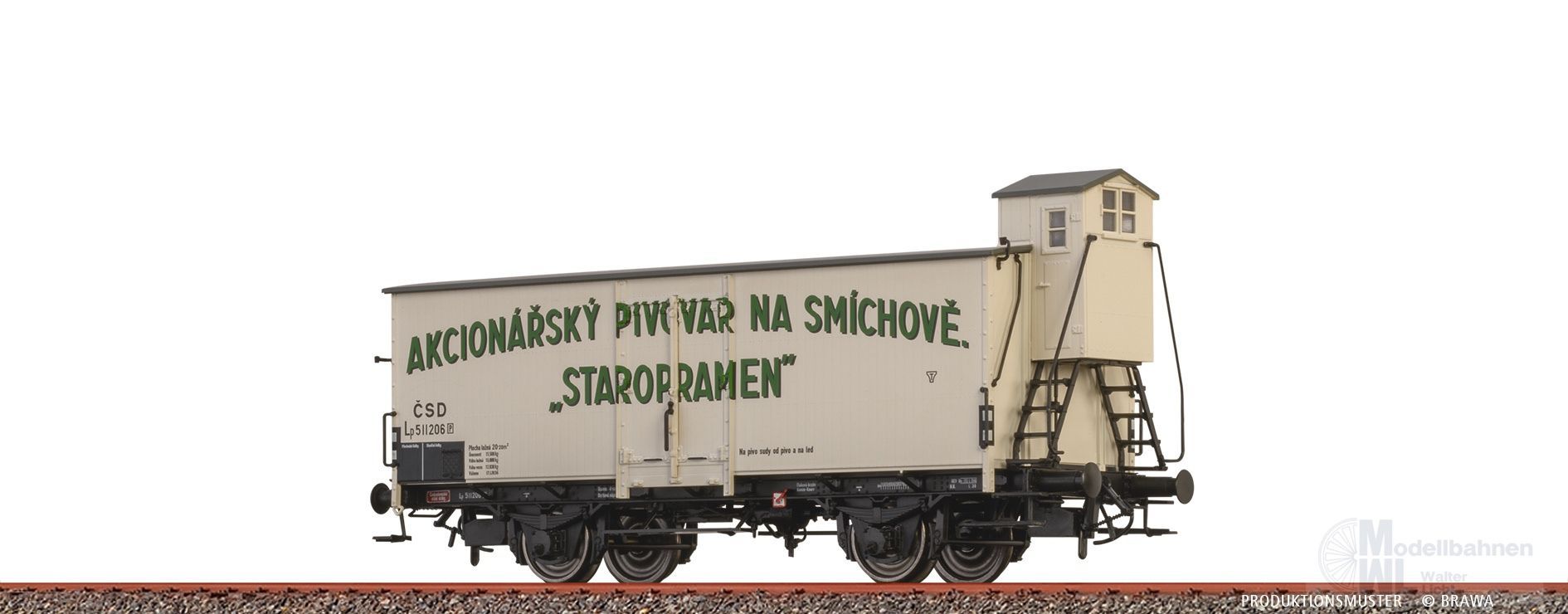 Brawa 51261 - Bierwagen CSD Ep.II Staropramen H0/GL