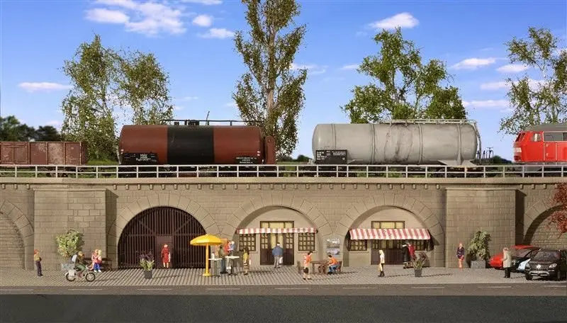 Kibri 39755 - Arkadenstück mit verschiedenen Bogeneinsätzen 2 Stück H0 1:87