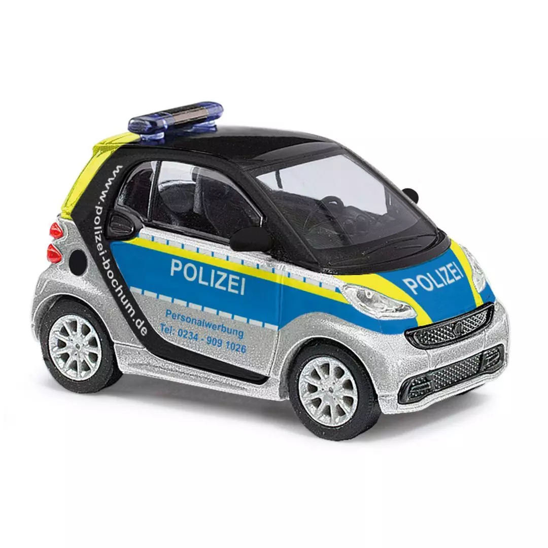 Busch 46183 - (Smart Fortwo Polizei Bochum   H0 1:87