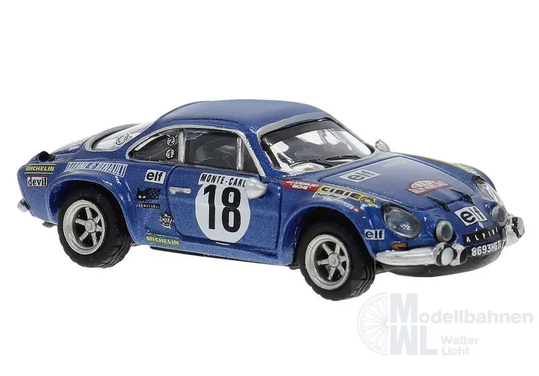 Brekina 14543 - Renault Alpine A 110 Sieger Monte ´73 mit Jean-Claude Andruet H0 1:87